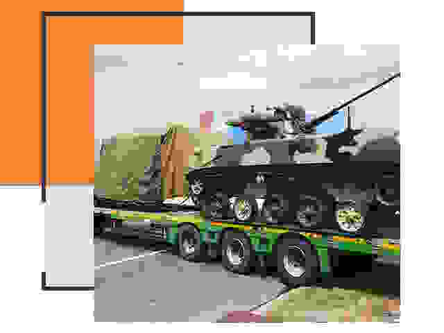 Перевозка военной техники в Миассе
